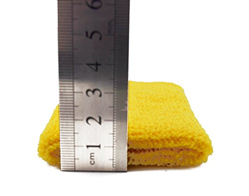

Meta-U 25 Pairs Wholesale Yellow Soft Thicken Cotton Wristbands