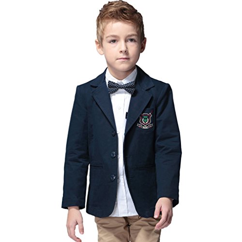 Leo&Lily Little Boys' Fashion blazers\sports jackets\Outerwear Coat Lapel Long Sleeve