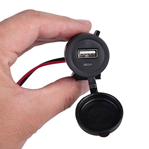

Chinatera Waterproof Motorcycle 12v USB Charger Cellphone Car Charger Power Adapter