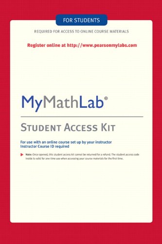 MyMathLab: Student Access Kit by by Pearson Education, Hall H