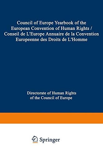 Algopix Similar Product 18 - Council of Europe Yearbook of the