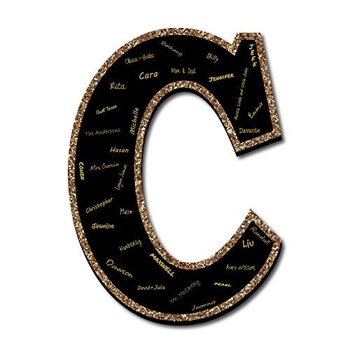 Algopix Similar Product 1 - Big Dot of Happiness Signature Letter C