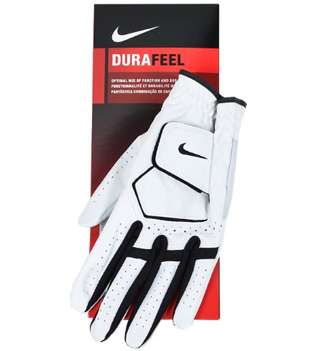 Men's Nike 2013 Dura Feel Gloves 1 Glove LH White/Black