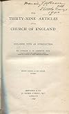 The Thirty-Nine Articles of The Church of England