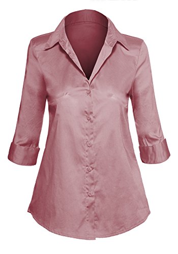 Women's Fitted Classic Button Down Shirt with Stretch