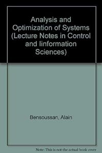 Analysis and Optimization of Systems (Lecture Notes in Control & Information Sciences) (English and French Edition)