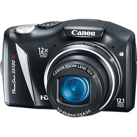 Canon PowerShot SX130IS 12.1 MP Digital Camera with 12x Wide Angle Optical Image Stabilized Zoom with 3.0-Inch LCD W/16GB SDHC Memory + Memory Card Wallet + 2 Sets of Rechargeable Batteries + Charger + SDHC Card Reader + LCD Screen Protectors + Case + Full Size Tripod + Accessory Saver Bundle!