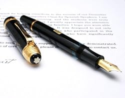 MONTBLANC モンブラン 作家シリーズ 限定品 1995年 ボルテール VOLTAIRE 万年筆 ペン先F 細字 [並行輸入品]