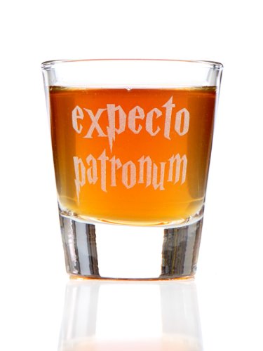 Expecto Patronum Harry Potter Inspired Shot Glass