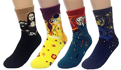 

JJMax Women's Art Masterpiece Painting Collection Socks Set