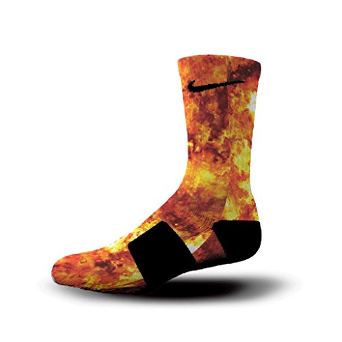 HoopSwagg Detonation Custom Nike Elite Socks Medium