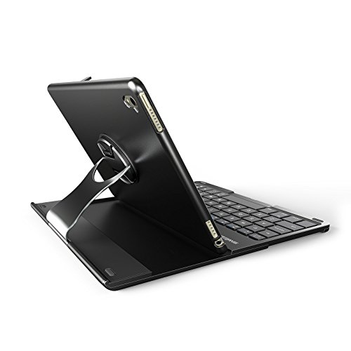iPad Pro 9.7 Keyboard Case - Swees Apple iPad Pro 9.7 Case with Wireless Bluetooth Keyboard, 360 Degree Rotation, Multiple Angle Viewing for Apple iPad Pro 9.7 inch 2016 (Black)