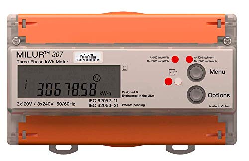 Algopix Similar Product 8 - Milur 307 Electric kWh Smart Meter 100A