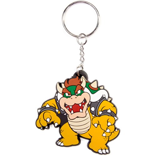 Bioworld Nintendo Super Mario Bros. Bowser Rubber Key Chain