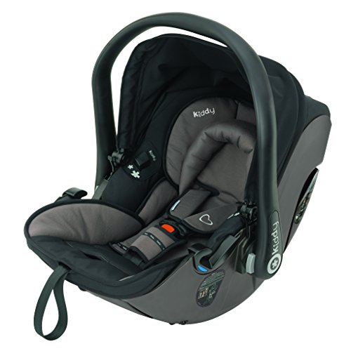 Kiddy 41920EV088 Evolution Pro 2 Babyschale, patentierte KLF-Liegefunktion, Isofix-fähig, Gruppe 0+ (0-13 kg, Geburt-ca. 15 Monate), Walnut (dunkelbraun)