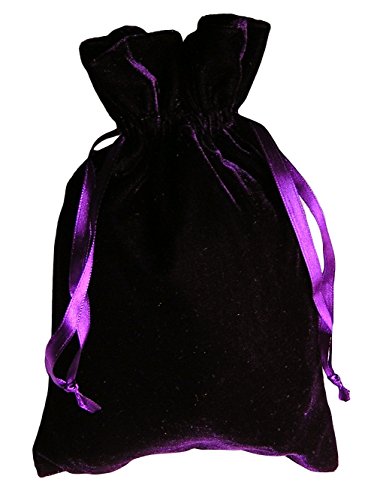

Tarot Rune Bag Bundle of 4: Moss Green, Navy Blue, Purple, Wine 6" x 9"