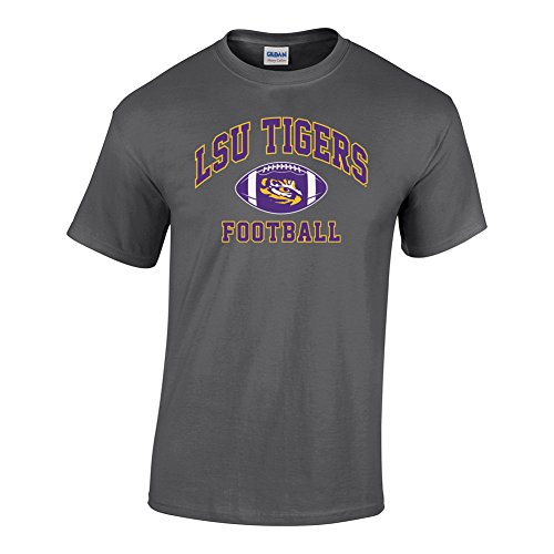LSU Tigers TShirt Football Heather Gray