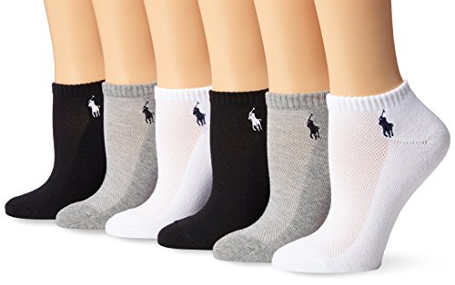 Ralph Lauren Blue Label Women's Label RL Sport Ped Sock (6 Pack)