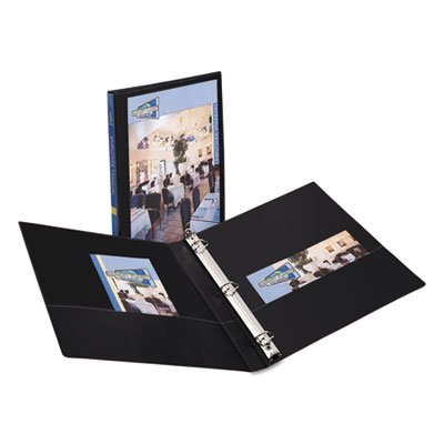 

Durable View Binder with Slant Rings, 1/2'' Capacity, Black, Sold as 1 Each