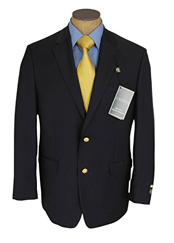 Ralph Lauren Mens 2 Button Navy Blue Wool Blazer Sport Coat Jacket