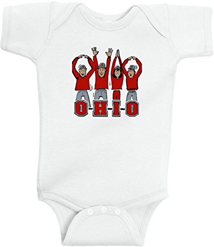 OHIO People Onesie by BeeGeeTees White (Newborn)