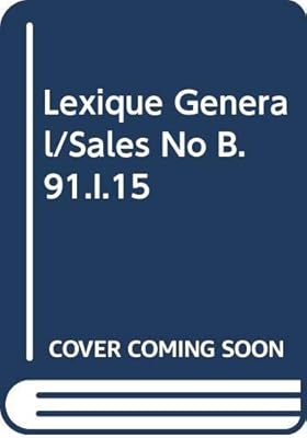 Lexique General/Sales No B.91.I.15