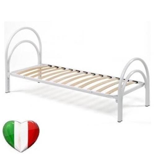 Rete Letto Singolo 90x200 Ortopedica - Doghe Legno, Pieghevole, Con Piedi - Foto 5