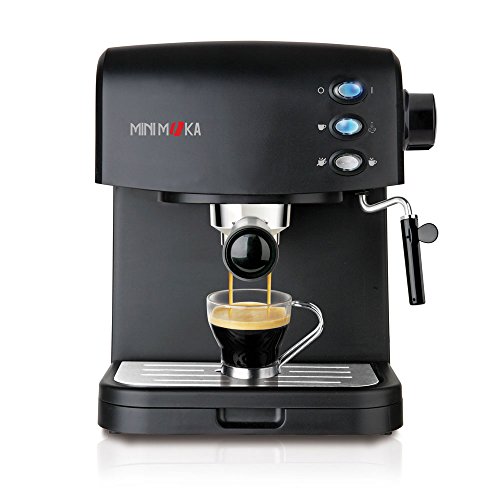 Mini Moka CM-1695 Black - Cafetera espresso, 1050 W
