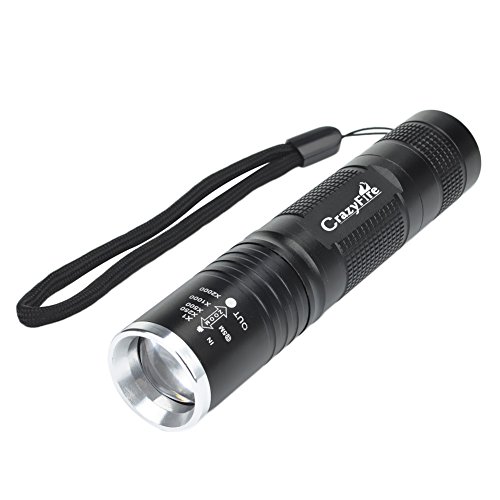 Tactical Hunting LED Flashlight,CrazyFire® High Power CREE XM-L 600lm T6 LED Handheld Flashlight Pocket Size LED Flashlight Mini Torch for Hunting Sports