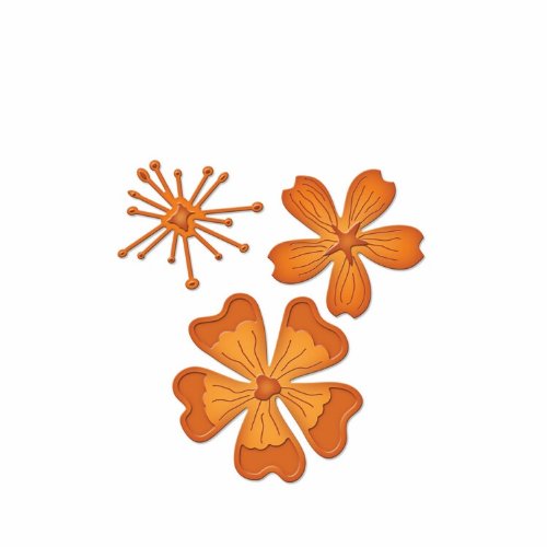 

Spellbinders S2-046 Shapeabilities Blooms Three Die D-Lites Templates