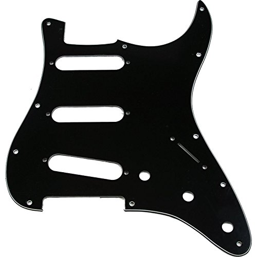 Algopix Similar Product 16 - Pickguard  Strat 3Ply Black
