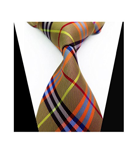 Striped Silk Woven Classic Check Man's Business Tie Necktie Korea Style Ties