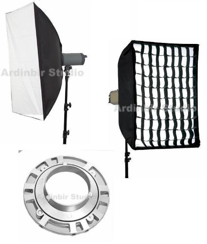 

Ardinbir Studio 35"x35" 90cm x 90cm Softbox Diffuser with Eggcrate Grid for Bowens, Visico, Mettle, Fancier, Calumet Flash Monolights