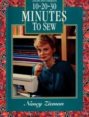 10-20-30 Minutes to Sew (Sewing With Nancy)
