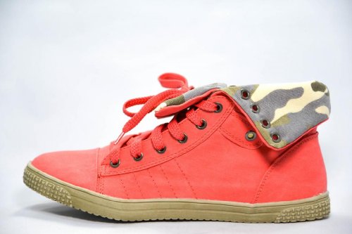 Dream Pairs NY-2 Women Foldable Camouflage Cuff High Top Sneaker (RUN HALF SIZE SMALLER)