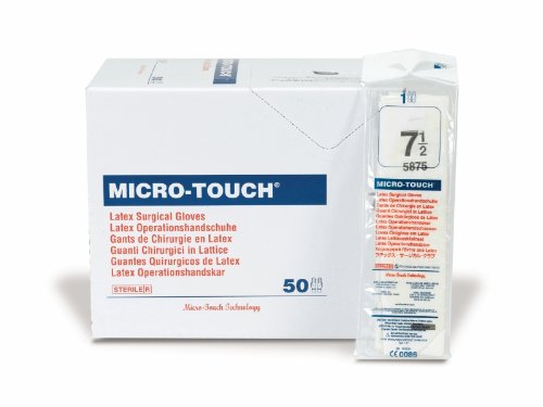 

Sterile Powdered Latex Micro-Touch Surgical Glove by Ansell ( GLOVE, LATEX, MICRO-TOUCH, SURG, PWD, STRL, 8 ) 50 Pair / box