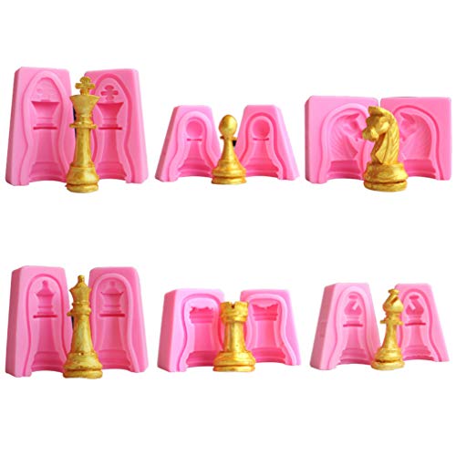 Algopix Similar Product 18 - Set of 12 Cute Small Chess Piece King