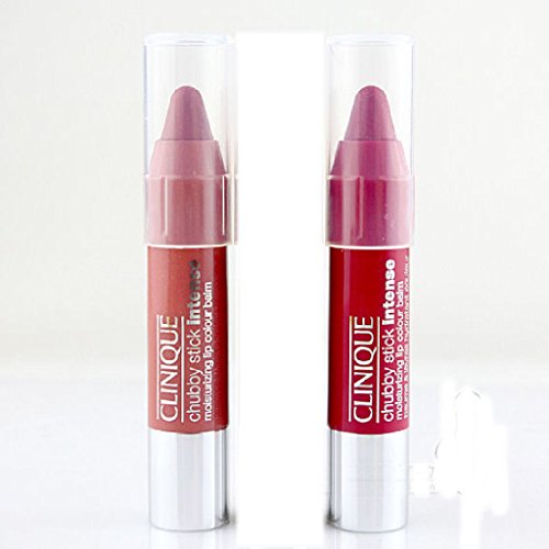 Lot of 2 Clinique Chubby Stick Intense Moisturizing Lip Colour Balm Travel Size (2 Pcs)