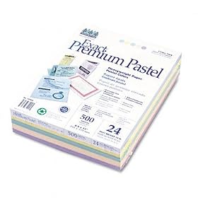 Wausau Paper 60902 - Exact Colored Paper, 24lb, 8-1/2 x 11, Assorted, 500 Sheets/Ream-WAU60902