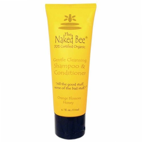 The Naked Bee Gentle Cleansing Shampoo & Conditioner, 6.7 Ounce, Orange Blossom Honey