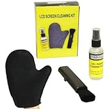 Hercules LCD Screen Cleaning Kit with Microfiber Cleaning Glove, Soft Dust Brush & Screen Cleaning Fluid for Plasma, LCD, TFT & LED TV Screens