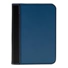 JIVO - Funda para Kindle de cuero martillado color azul con ribete negro