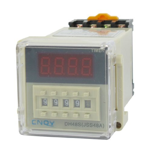

Water & Wood AC/DC36V SPST 8P 0.01S-9999H Timer Delay DIN Rail Time Relay DH48S-1Z w Socket with Car Cleaning Cloth
