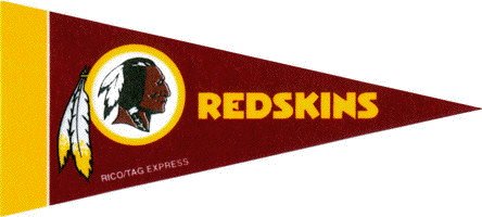 NFL Mini Washington Redskins Pennant, (2-Pack)