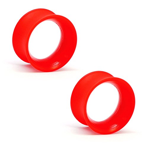 Pair of Silicone Double Flared Skin Eyelets: 1/2