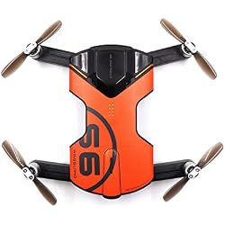 WINGSLAND S6 Wifi Quadcopter Plat-Größe Mini Drone 6-Achsen Gyro mit Emoji Display 720P Kamera FPV LED RC Quadcopter