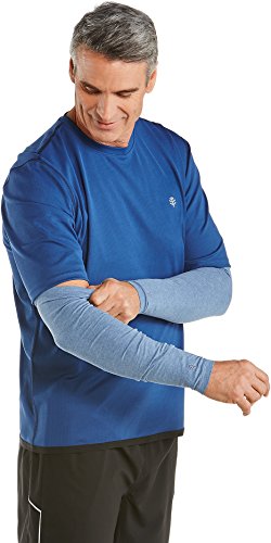 Algopix Similar Product 18 - Coolibar UPF 50 Mens Sun Sleeves 