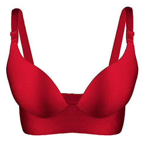 Bluewhalebaby Women's Push up Padded Smooth Comfort Satin Bra Classy Brassiere