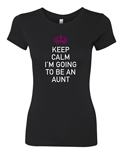 Panoware Women's Keep Calm I'm Going To Be An Aunt T-Shirt