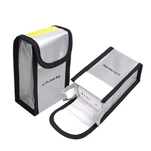 Owoda 1 Pcs Fireproof Explosion-proof Lipo Battery Safe Bag Sleeve Lipo Battery Guard Pouch Sack Charge Protection Bag for DJI Phantom 3 / 4